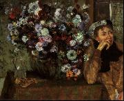 Edgar Degas Madame Valpincon with Chrysanthemums china oil painting artist